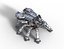 Robot carro armato ragno fantascientifico
