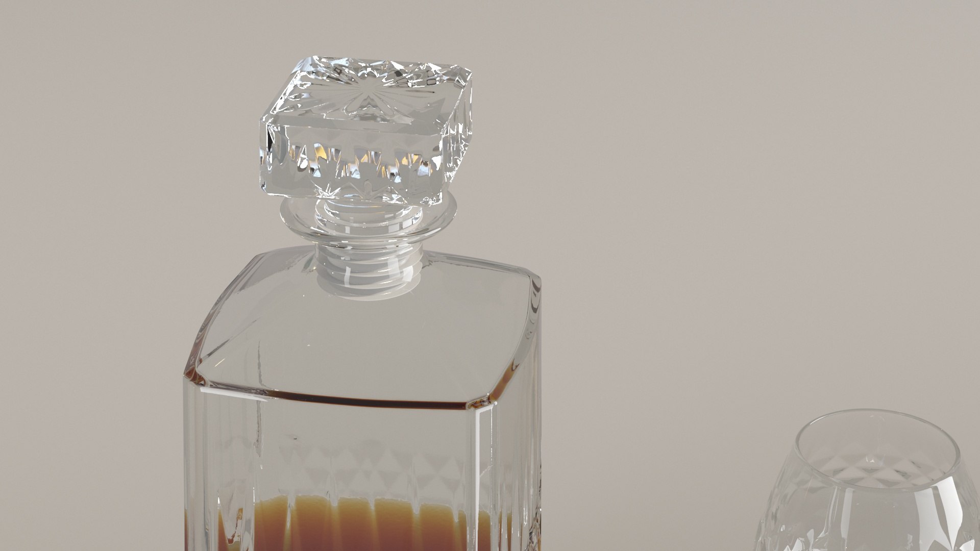 3D Decanter Glasses Model - TurboSquid 1534450