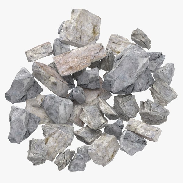 modelo 3d Pila de rocas caídas 02 - TurboSquid 1869679