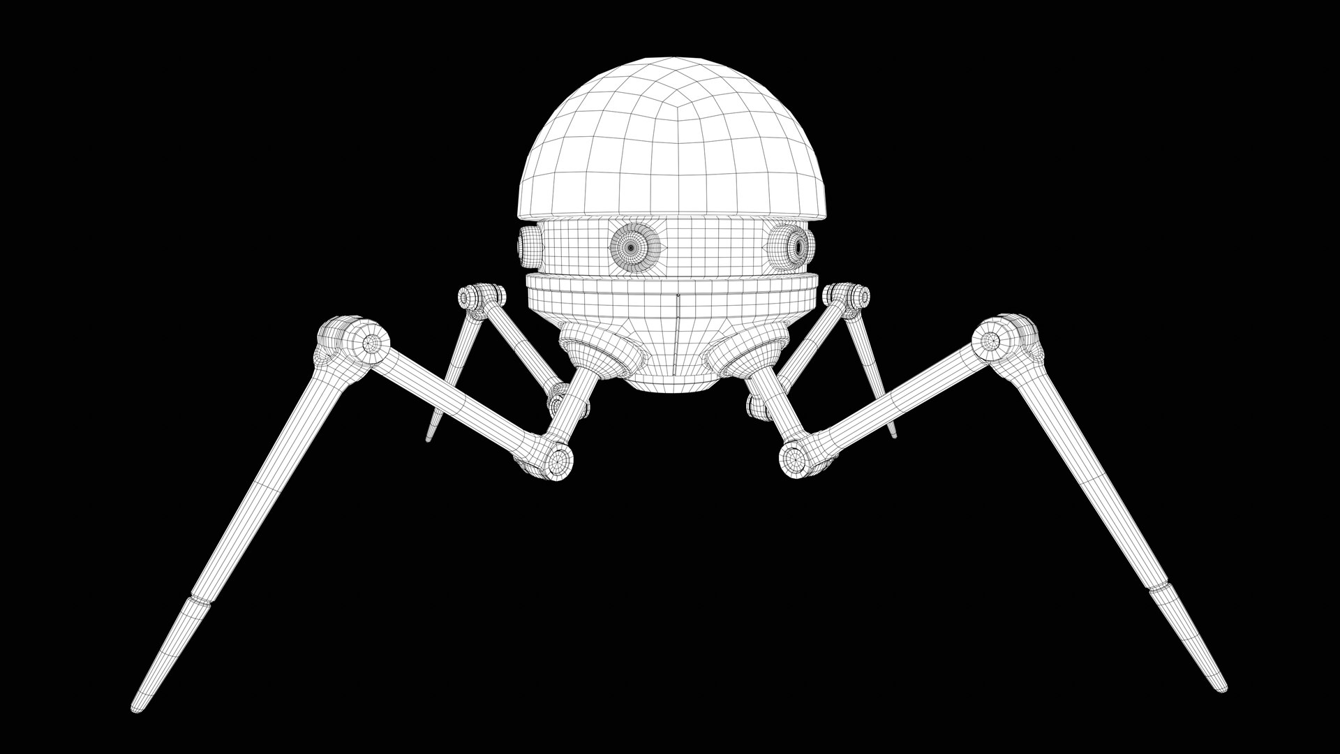 Lowpoly Four legged mech Rigged 3D model https://p.turbosquid.com/ts-thumb/5z/S0pyA7/aP/wf03/png/1749637596/1920x1080/fit_q87/19ef9bc0b1da2e070d2e5e6c770692193b42a800/wf03.jpg