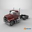 Cab and Chassis Truck 2025 Red 3D model
