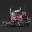 Cab and Chassis Truck 2025 Red 3D model