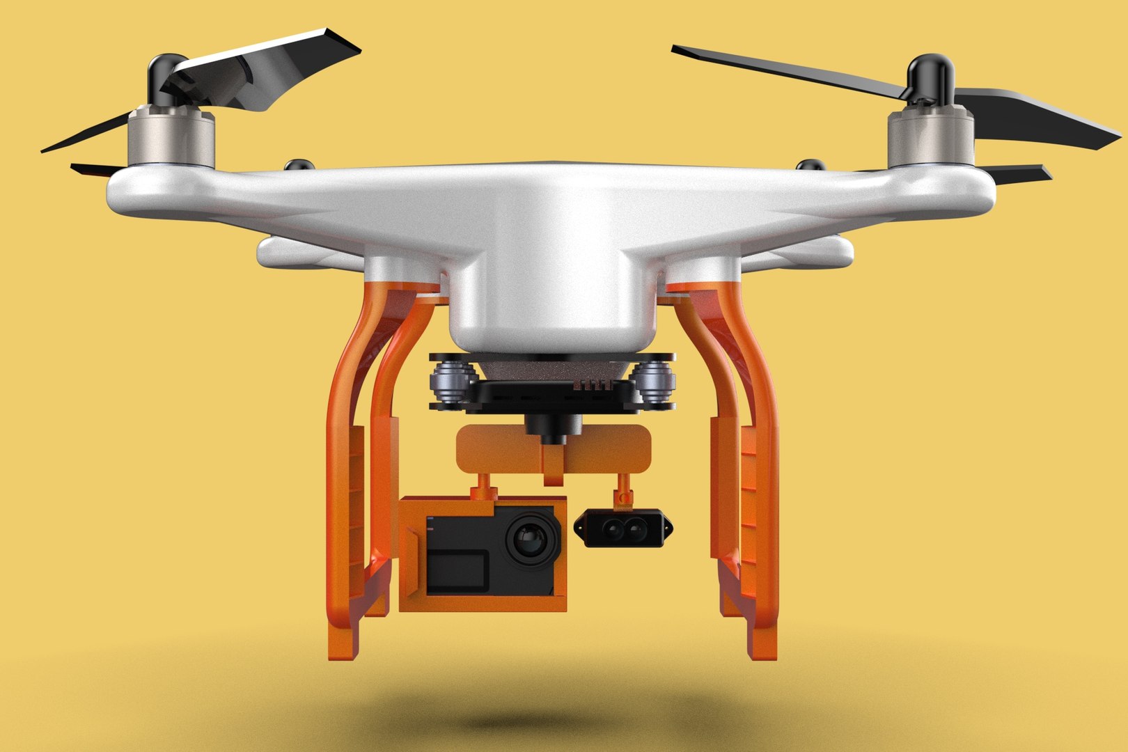 UAV LIDAR DRONE QUADCOPTER SCANNER SURVEYING EXPLORING MAPPING Model ...