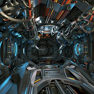 Sci-Fi Construction Factory model