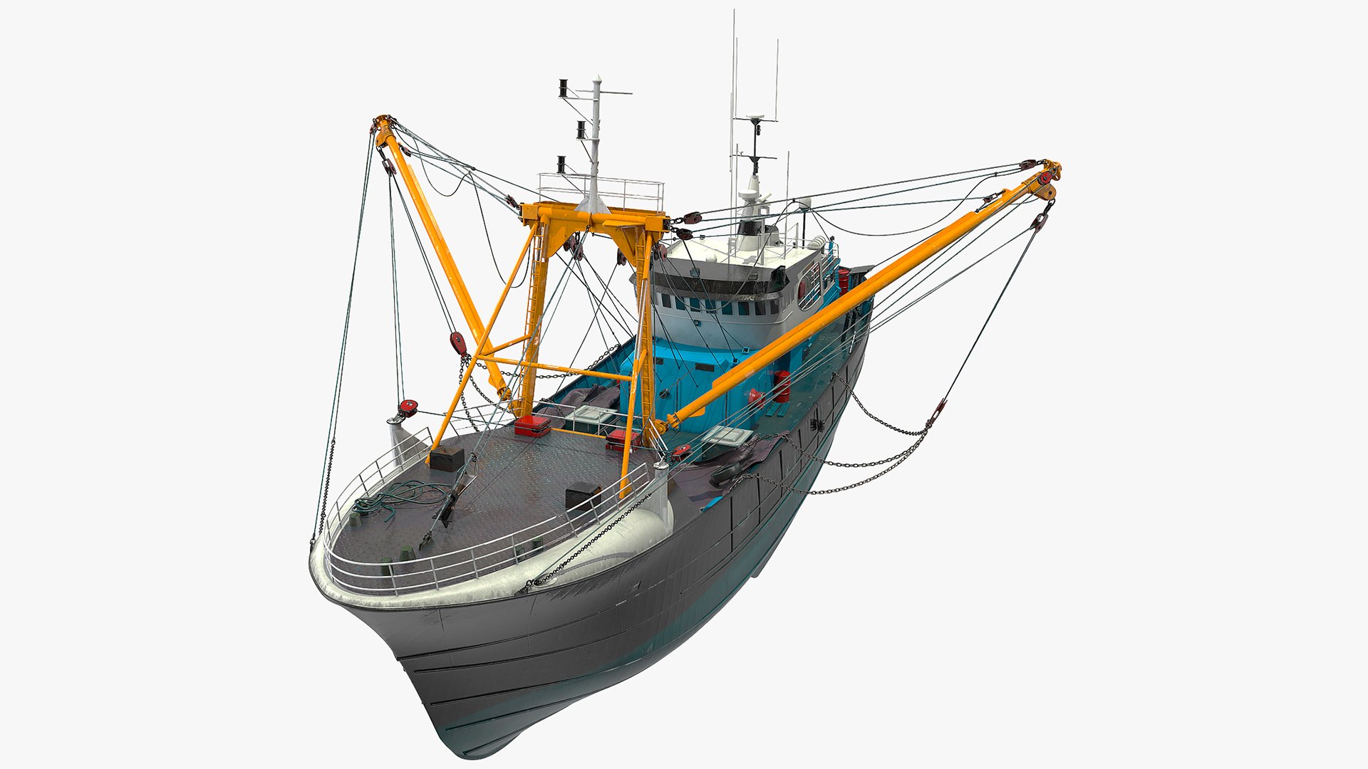 Troller Boat 3D model preview