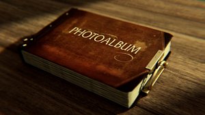 3d photoalbum camera animation model