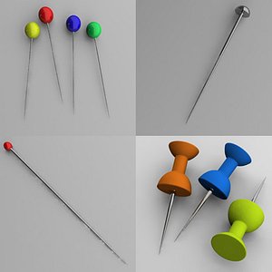 3d pin paperpin model