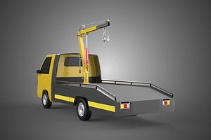 JACK CRANE LIFTER HAND CRANK WINCH HOIST TOW TRUCK PICKUP TOWING 3D model