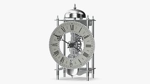 Mechanical Skeleton Table Clock