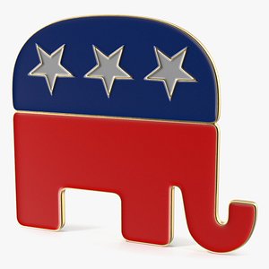 3D Republican Party Elephant Symbol model