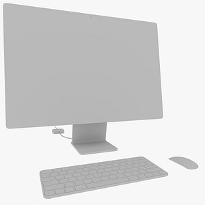 3D Apple iMac 24-inch 2021