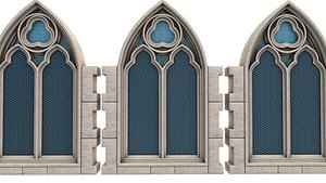 3D Gothic Window model