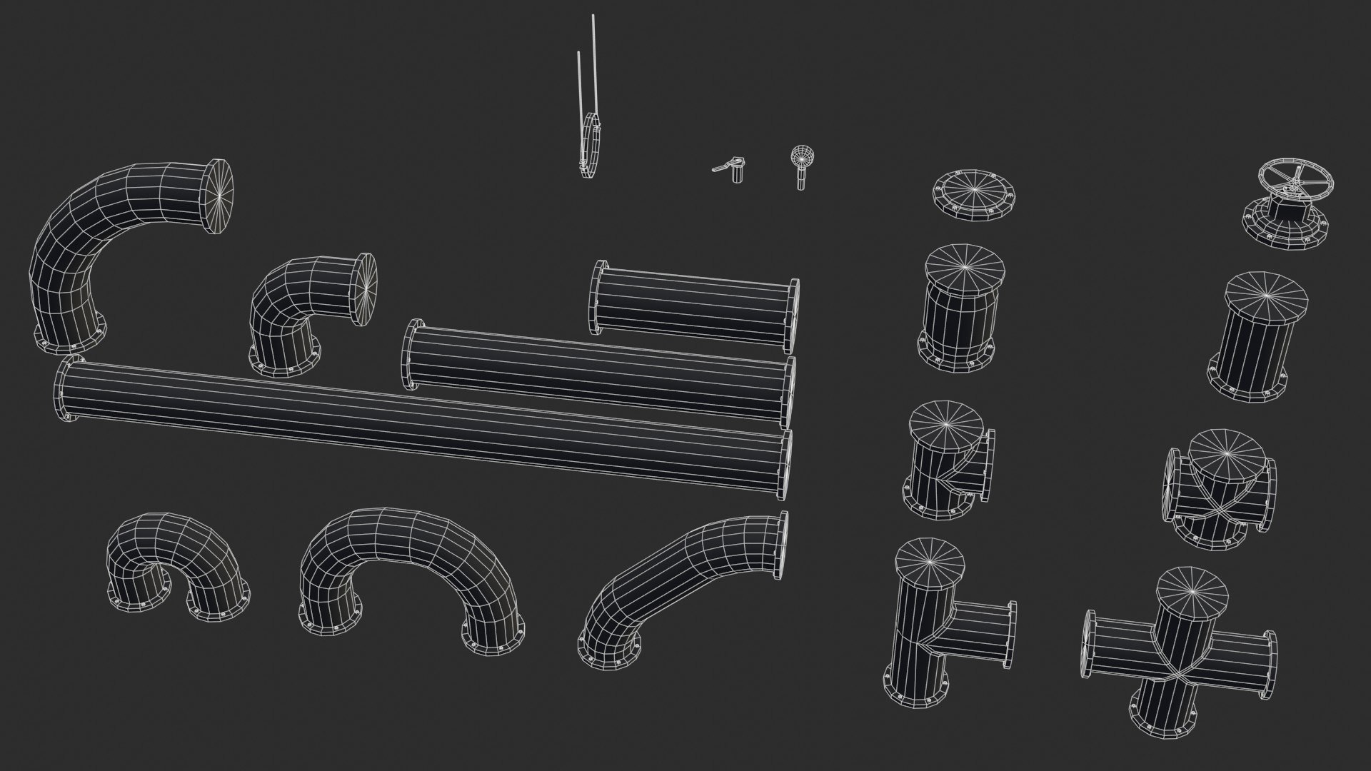 3D Model Modular Pipes - TurboSquid 1588846