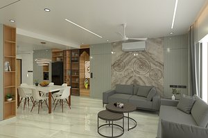 Living-Dining Kitchen model