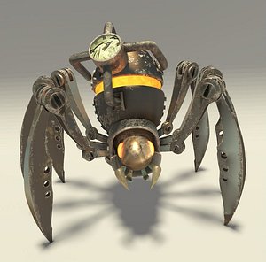 mechanical spider 3d model
