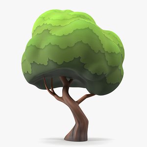 Maple Tree Cartoon Style Handpaint Texture