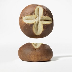 Pretzel Roll 3D
