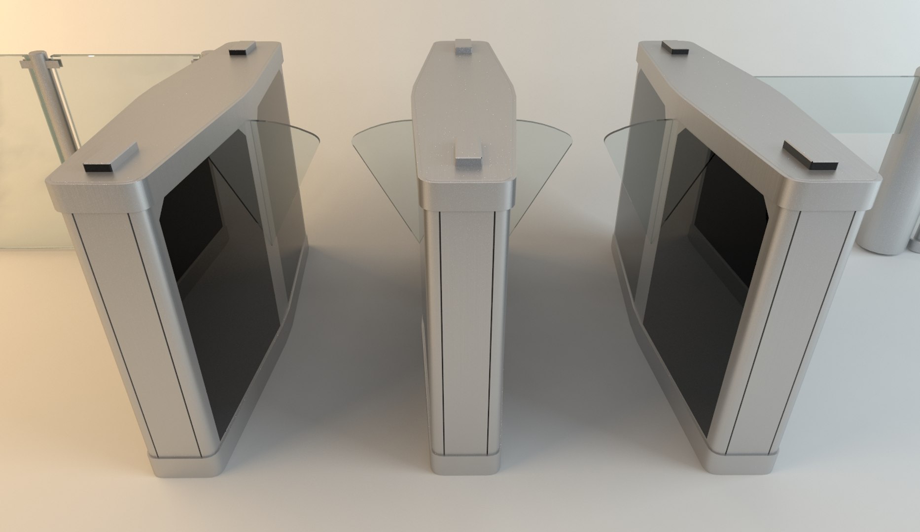 Security Gates 3d Model