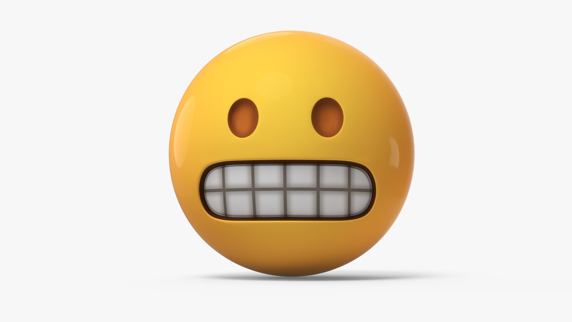 Emoji Grimacing Face 3D model preview