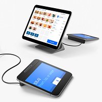 Square POS Terminal Display with Card Reader