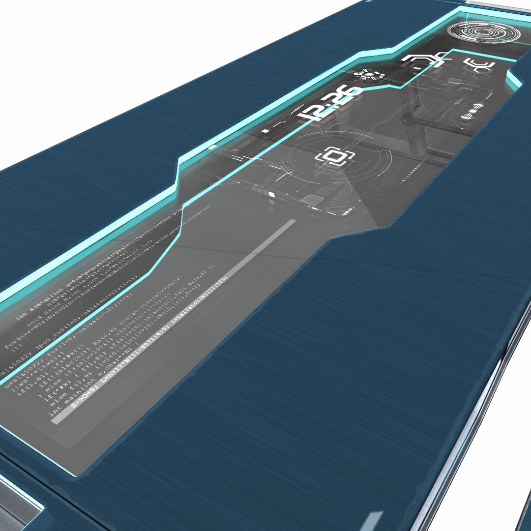 3D Futuristic Table - TurboSquid 1191206