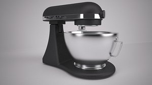 3d rigged wired food mixer