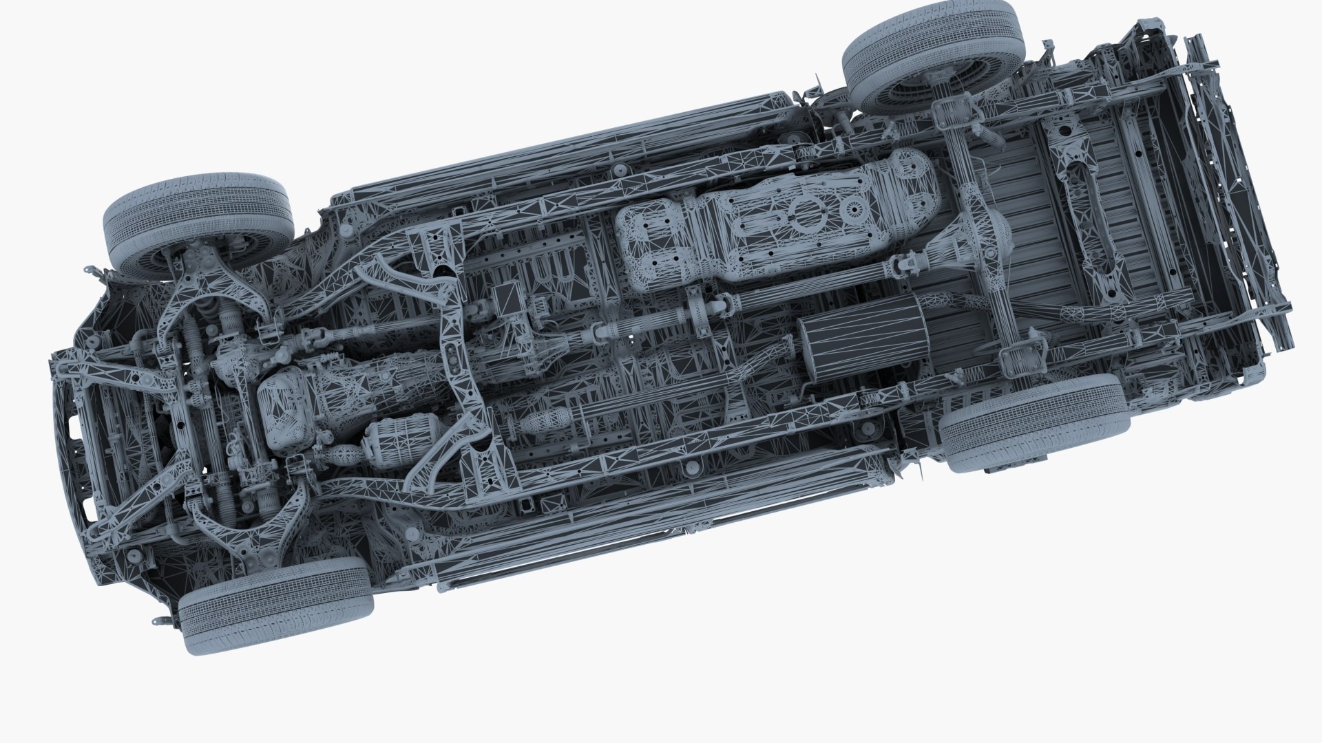 Pickup Truck Frame Chassis 3D Model - TurboSquid 2066732