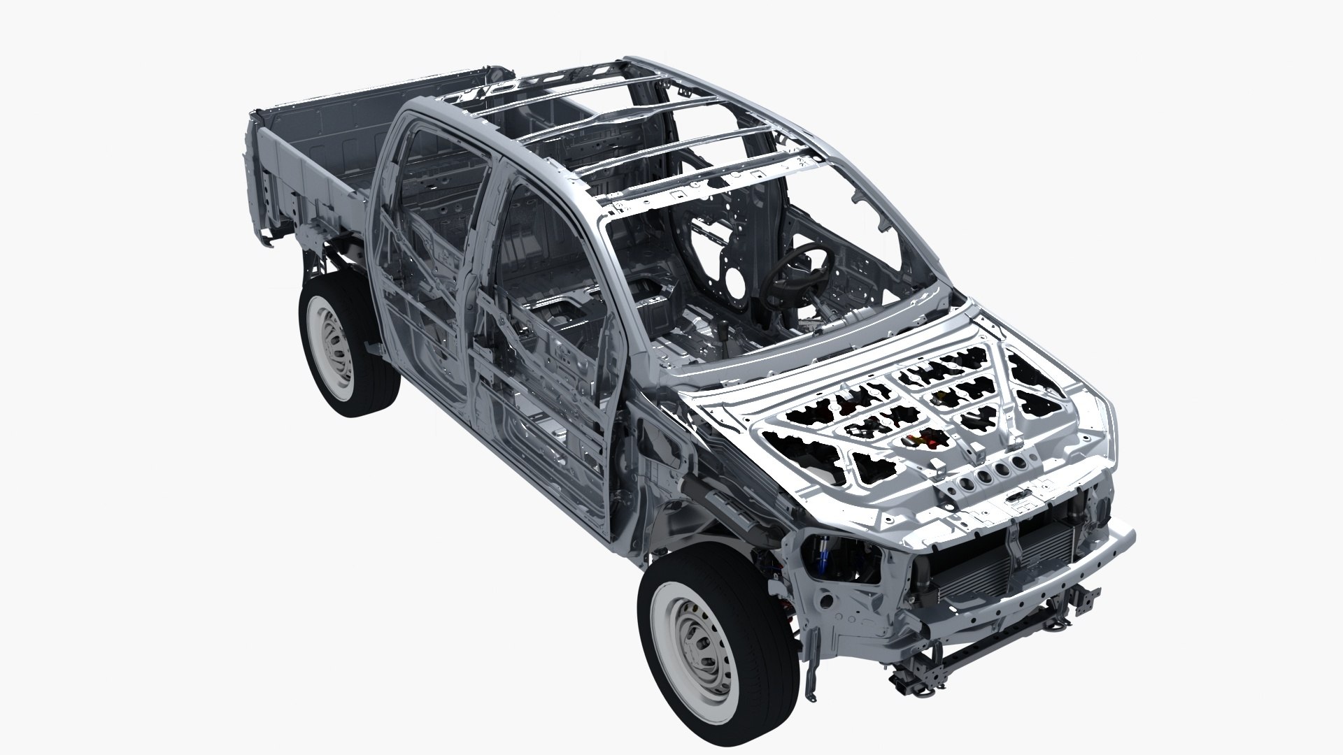 Pickup Truck Frame Chassis 3D Model - TurboSquid 2066732