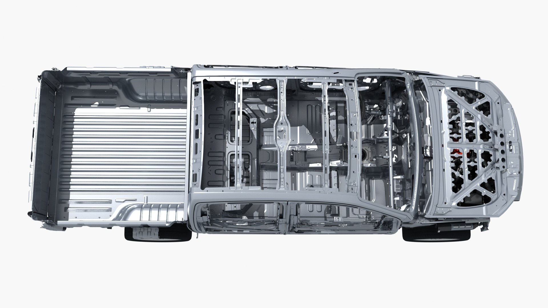 Pickup Truck Frame Chassis 3D Model - TurboSquid 2066732