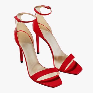 3D Women shoes 1 model