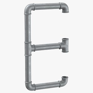 Galvanized Steel Pipe Letter E