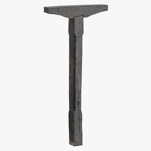 19th Century Bulgarian House Wooden Column 01