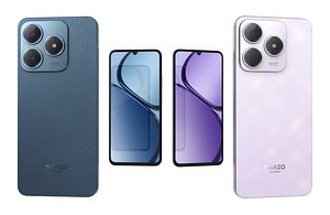 Realme Narzo N63 Blue And Pink Low Poly 3D model