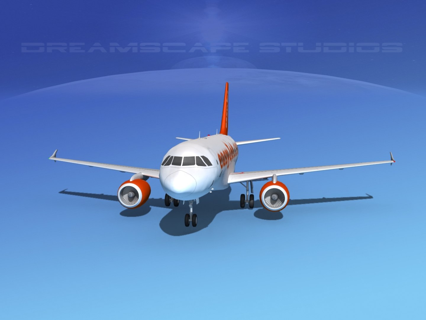 3d Scale Airbus A319 Jet