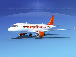 3d scale airbus a319 jet