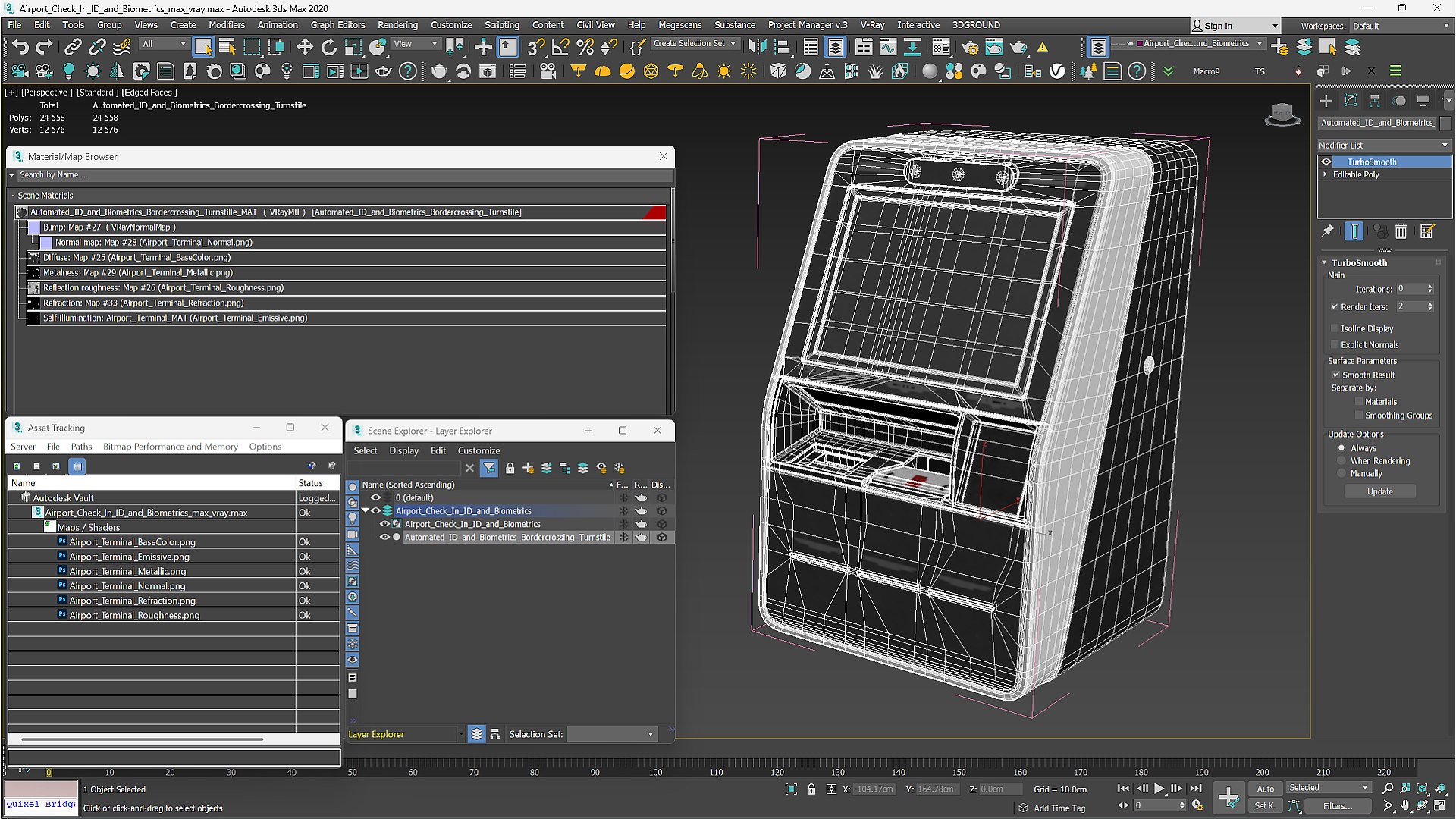 Airport Check In ID And Biometrics 3D - TurboSquid 2383042