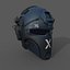 Helmet scifi military combat 3d model