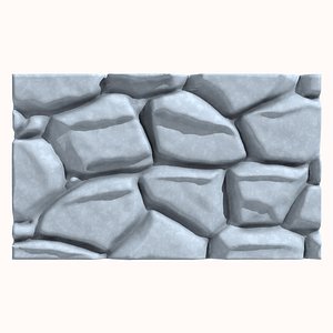 3D model Stone wall 170