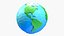 3d cartoon earth model