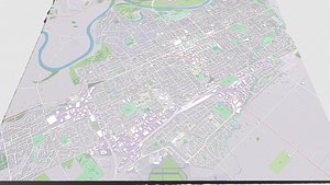 Cityscape Beer Sheva Israel 3D