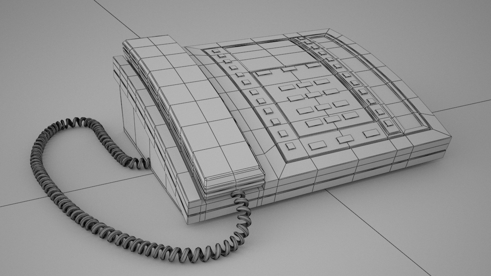 3d Multi-line Phone Model
