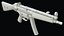 Heckler and Koch MP5 Low Poly 3D model