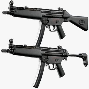 Heckler and Koch MP5 Low Poly