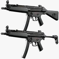 Heckler and Koch MP5 Low Poly