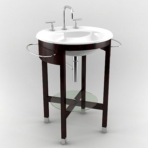 3d model bathroom sink