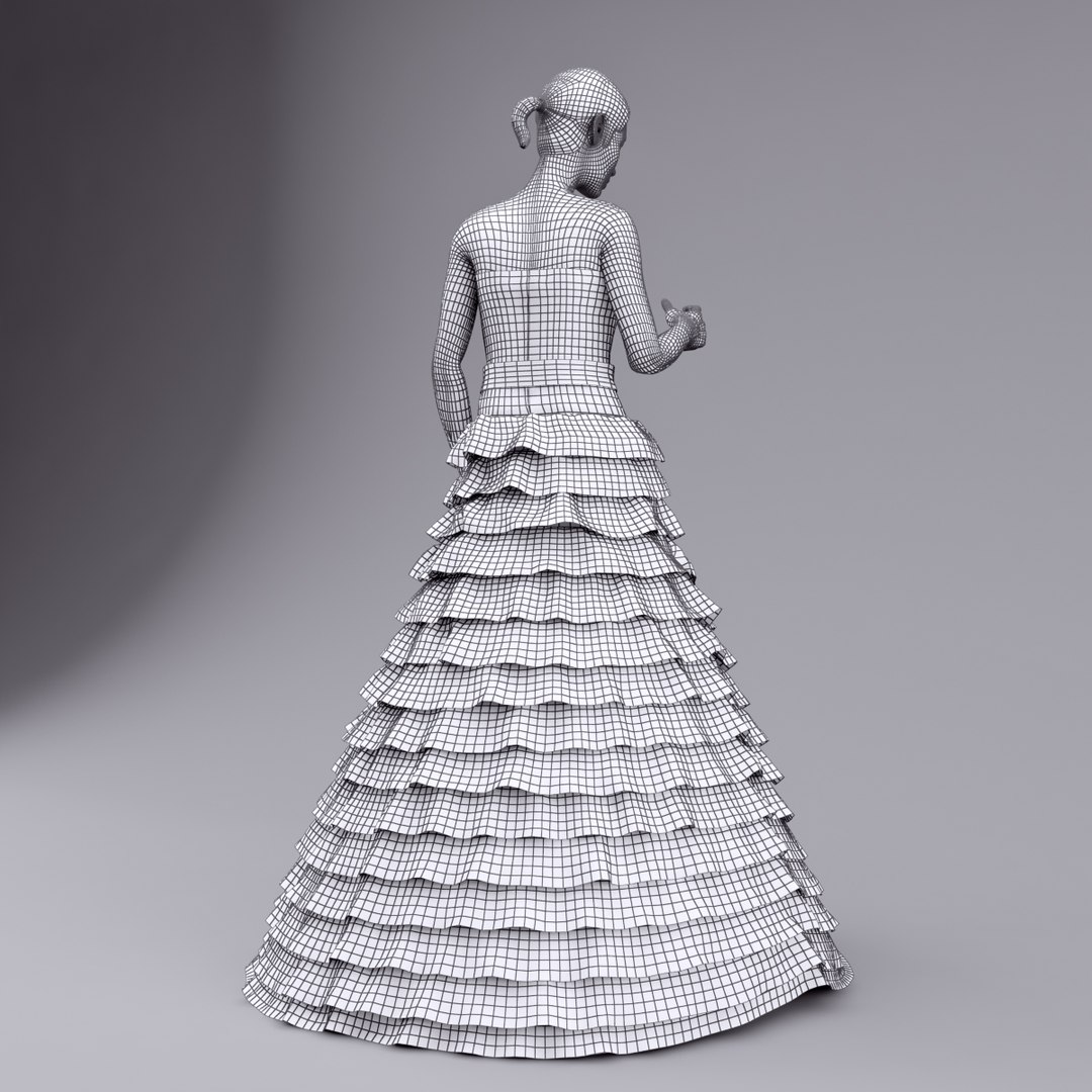 3d Model Showroom Wedding Dress