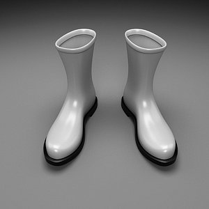 Men rubber boots 3D model