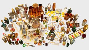 3D Bartender Tools Set 200