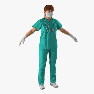 max female caucasian surgeon modeled