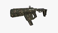 Anti-Drone Sub Gun G10 - SciFi Jamming Weaponry